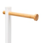 Erga Gasa, držák na toaletní papír se zásobníkem na postavení 62cm, bílá-přírodní hnědá, ERG-YKA-P.GASA-WHT