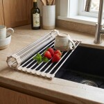REA - Sada dřezových doplňků 3-dílná Beige KPL-09975