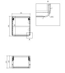 COMAD - Horní skříňka Qubik 35x35cm 1 dvířka ARUBA BÍLÁ 5907611647257
