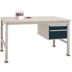 Manuflex LD1113.6011 ESD ESD pracovní stůl UNIDESK s kaučuk deska, rezedově zelená RAL 6011, Šxhxv = 2000 x 800 x 720-73