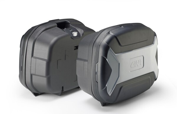 Trk35Bnpack2 sada 2 kufrů Givi Trk35Bn Lite Trekker černý s šedým plastovým víkem (Monokey)