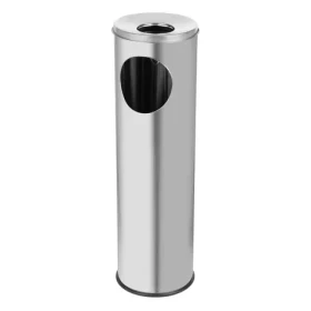 ALDA Cigarette Pillar 15 l matná / Odpadkový koš s popelníkem / nerezová ocel