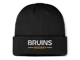 Fanatics Pánská zimní čepice Boston Bruins NHL Authentic Pro A/Cap Cuffed Beanie černá