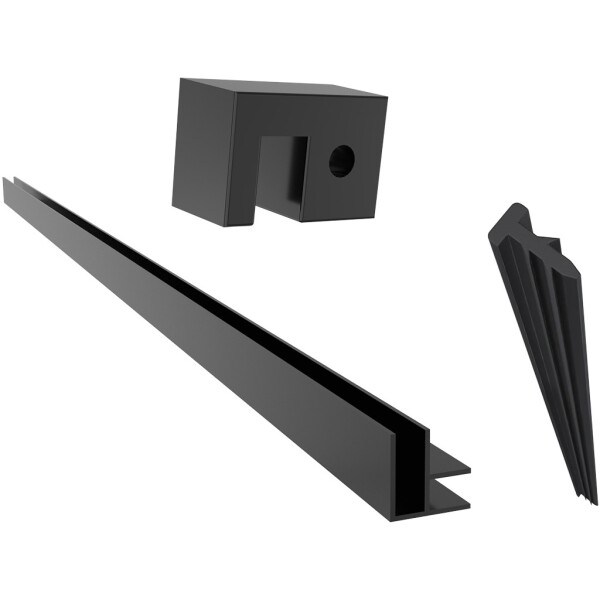 CERANO - Příslušenství pro instalaci rohového Walk-in Onyx - černá matná CER-482728