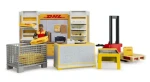 Bruder 62251 Bworld - DHL obchod s ručním paletovým vozíkem