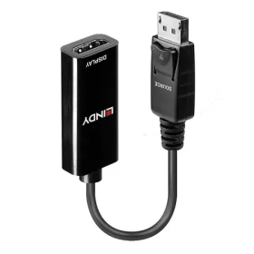 Lindy DisplayPort - HDMI černá / Adaptér / 4K 30Hz / 0,15 m / pasivní (41718)