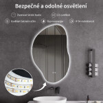 CERANO - Koupelnové LED zrcadlo Enolo - 70x108,5 CER-666019