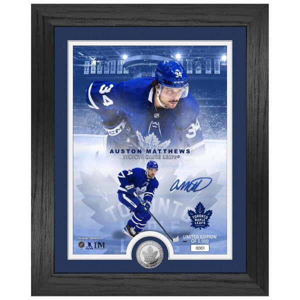 Obraz Toronto Maple Leafs NHL Auston Matthews Silver Coin