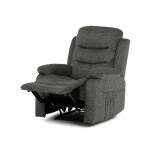 Polohovací křeslo, šedá, látka, TV-4086 GREY2