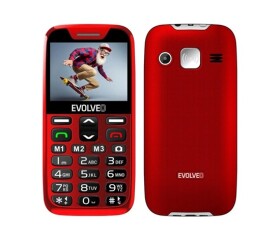 EVOLVEO EasyPhone XR, mobilní telefon pro seniory s nabíjecím stojánkem, červená EDF_547099