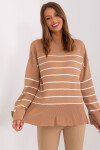 Sweter TO SW model 18985275 camelowy - FPrice Velikost: jedna velikost