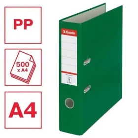 Esselte Economy zelená / Pořadač / A4 / Plast / 75 mm hřbet (11256)