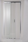 HOPA - 3-dílné sprchové dveře do niky MELIDE - BARVA rámu - Chrom/Leštěný hliník (ALU), Rozměr A - 90 cm, Směr zavírání - Univerzální Levé / Pravé, Výplň - Čiré bezpečnostní sklo - 5 mm OLBMELID90CC