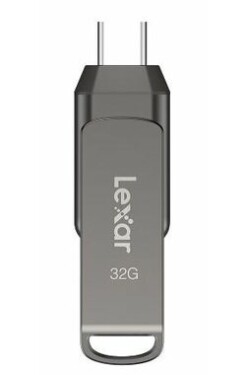 Lexar JumpDrive D400 Dual 32GB / Flash Disk / USB-A / USB-C / Rychlost přenosu až: 100MBs (LJDD400032G-BNQNG)