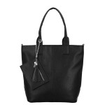 Elegantní shopper kabelka na rameno Darcia, černá