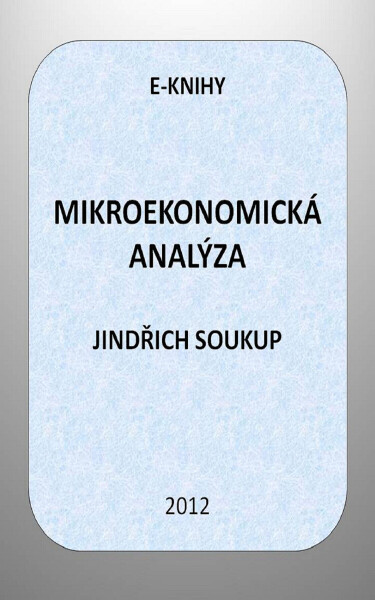 Mikroekonomická analýza - Jindřich Soukup