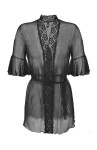 DKaren Housecoat Jagoda Black černá