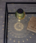 STAR TRADING Solární lucernička Dotte, zelená barva, sklo, plast