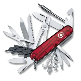 VICTORINOX Kapesní nůž CYBER TOOL 41 červená transparentní (1.7775.T)