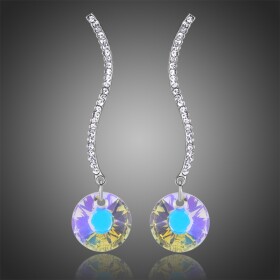 Náušnice Swarovski Elements Tatiana, Barevná/více barev