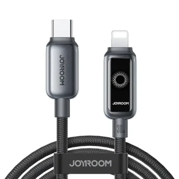 Joyroom S-A55 StarFlight Nabíjecí kabel USB-C (M) - Lightning (M) 30W 1.2m černá (6956116767884)