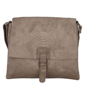 Dámská crossbody kabelka s hadím vzorem Geina, šedo-béžová