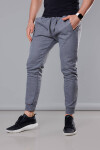 Tmavě šedé pánské teplákové kalhoty (68XW01-5) Barva: odcienie szarości, Velikost: