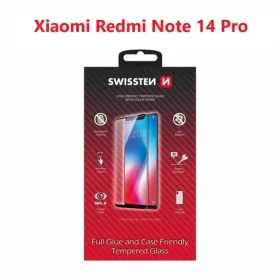 SWISSTEN FULL GLUE COLOR FRAME CASE FRIENDLY sklo pro XIAOMI REDMI NOTE 14 PRO 5G černá (54501879)