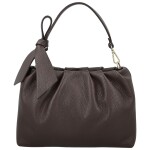 Módní dámská kožená kabelka do ruky Antini, tmavě hnědá