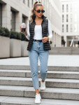 Dámská prošívaná vesta STANSY černá FashionStreet TY3102 L