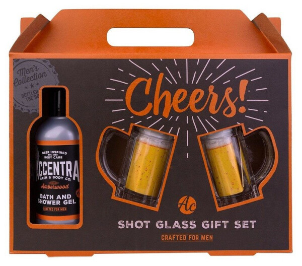 Koupelový set Men´s Collection se sklenicemi na panáky