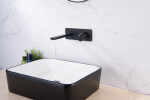 CERANO - Umyvadlová podomítková baterie Gina - box - černá matná CER-423520