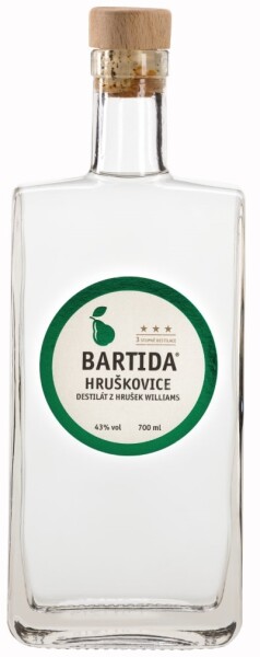 Bartida Hruškovice 43% 0,7 l (holá lahev)