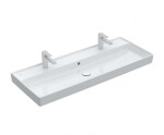 VILLEROY & BOCH - Collaro Umyvadlo nábytkové 120x47 cm, s přepadem, 2 otvory pro baterii, CeramicPlus, alpská bílá 4A33C4R1