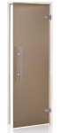 Dveře do sauny "A" Light Premium 7x20 Satin Bronze 690x1990 mm Olše CA720SBRALLPL