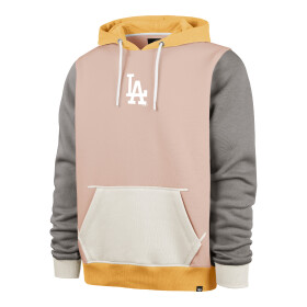 47 Brand Pánská Mikina Los Angeles Dodgers Los Angeles Dodgers 47 NEW BLOCK Hood Dusty Mauve Velikost: