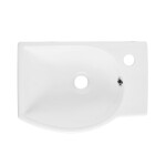 Umyvadlo SAT Brevis 40,5x28 cm otvor pro baterii vpravo SATBRE4028R SATBRE4028R