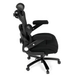Kancelářská židle, houpací mechanismus, černá látka, KA-N1313 BK