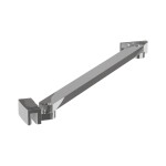 Erga Paris, rohová vzpěra pro sprchové zástěny o tloušťce skla 6/8/10 mm, délka 35cm, chromová, ERG-V02-PARIS-BAR35-CR