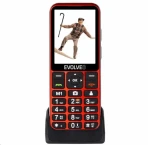 Rozbaleno - EVOLVEO EasyPhone LT + stojánek červená / 2.3" / SOS / microSDHC / rozbaleno (EP-880-LTR.rozbaleno)