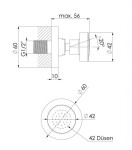 STEINBERG - 100 Boční sprcha, chrom 100 4400