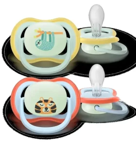 Philips Avent SCF376/24 / Dudlík / Ultra Air / Noční / 0-6 m / chlapec, 2 ks
