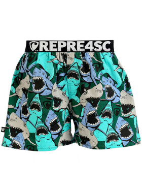 REPRE4SC MIKE HAPPY SHARKS modra pánské trenky