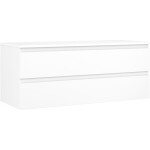 MEXEN/S - Orio koupelnová skříňka pod umyvadlo 120 cm s deskou, 2 zásuvky, bílá mat 91A10-12047-2-BFFC01