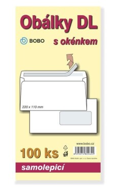 Obálky DL samolepicí s okénkem (bal. 100ks)