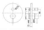 PAFFONI - Light Baterie pod omítku pro 2 spotřebiče, chrom LIGBOX015CR