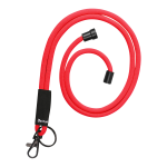 Djois šňůrka na jmenovky s bezpečnostním uzávěrem, červená, 10 ks