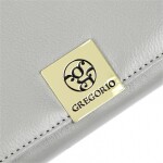 Luxusní dámská kožená peněženka Leonardo, šedá