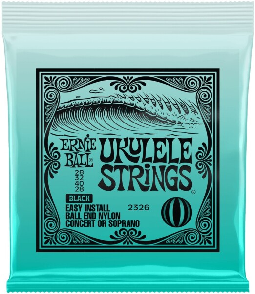 Ernie Ball Ukulele Strings Black Nylon