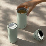Stelton Nerezový termohrnek To Go Click Minty Moss 200 ml, zelená barva, kov